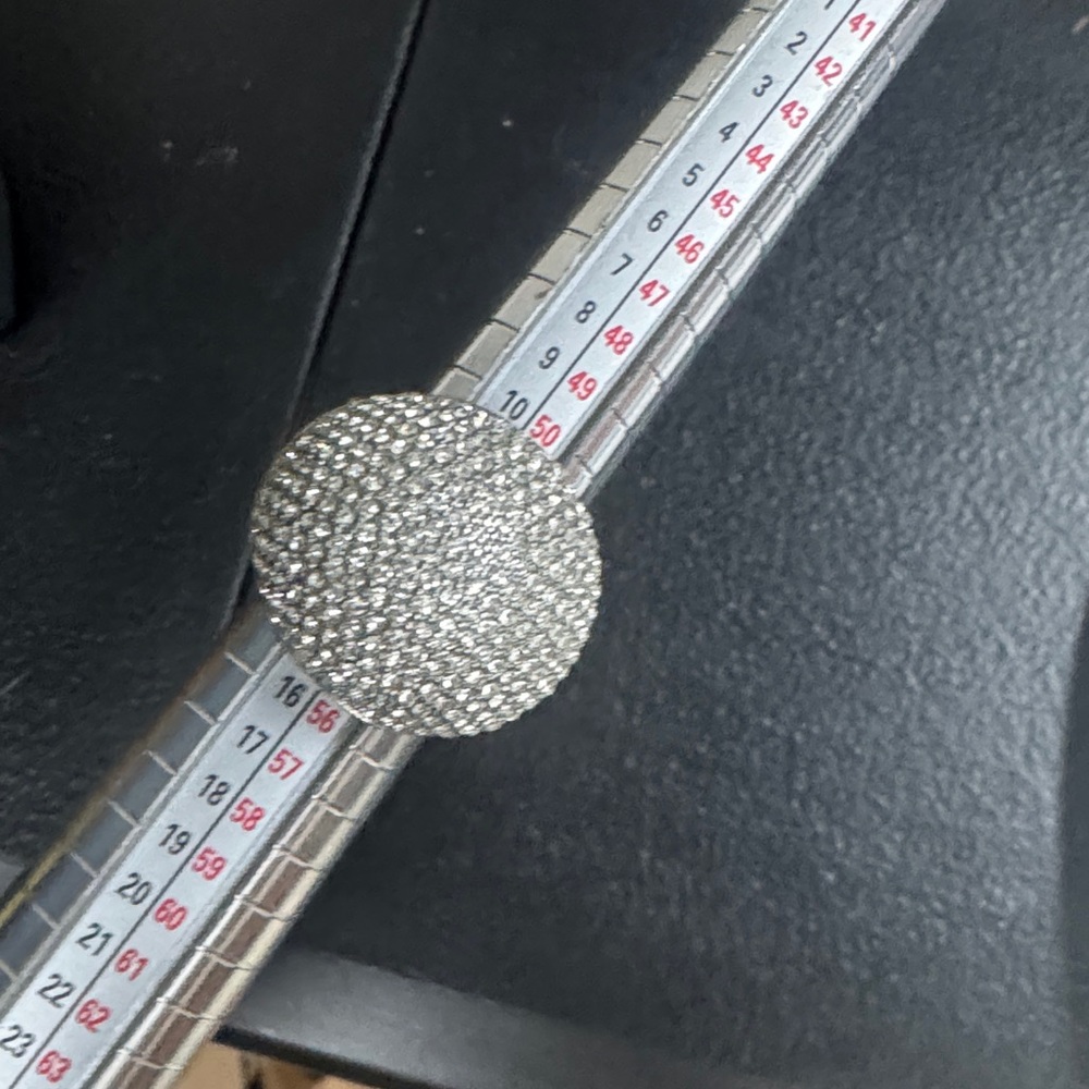 Stunning Silver Pave Ring - Picture 2 of 4